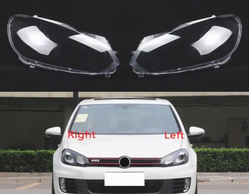 Стекло фары Volkswagen golf6 2009-2012